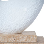 Obira Organic Shape Marble Sculpture - Clay White Homewares Kim-Core