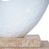 Obira Organic Shape Marble Sculpture - Clay White Homewares Kim-Core