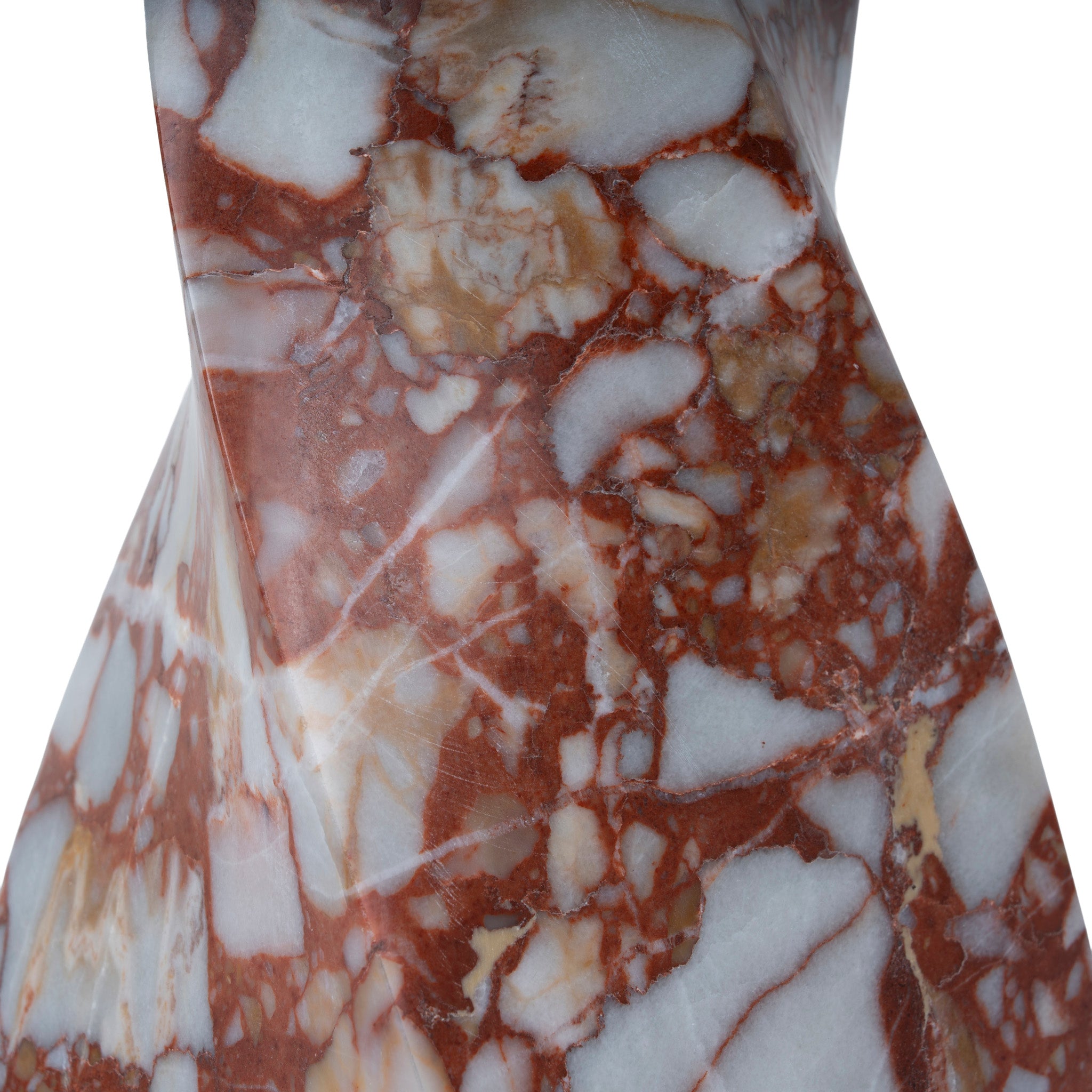 Ondara Spiral Marble Decor - Bulgari Red Homewares Kim-Core