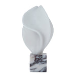 Marisca Geometric Marble Sculpture - Bulgari White Homewares Kim-Core