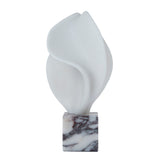 Marisca Geometric Marble Sculpture - Bulgari White Homewares Kim-Core