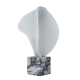 Marisca Geometric Marble Sculpture - Bulgari White Homewares Kim-Core