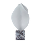 Marisca Geometric Marble Sculpture - Bulgari White Homewares Kim-Core