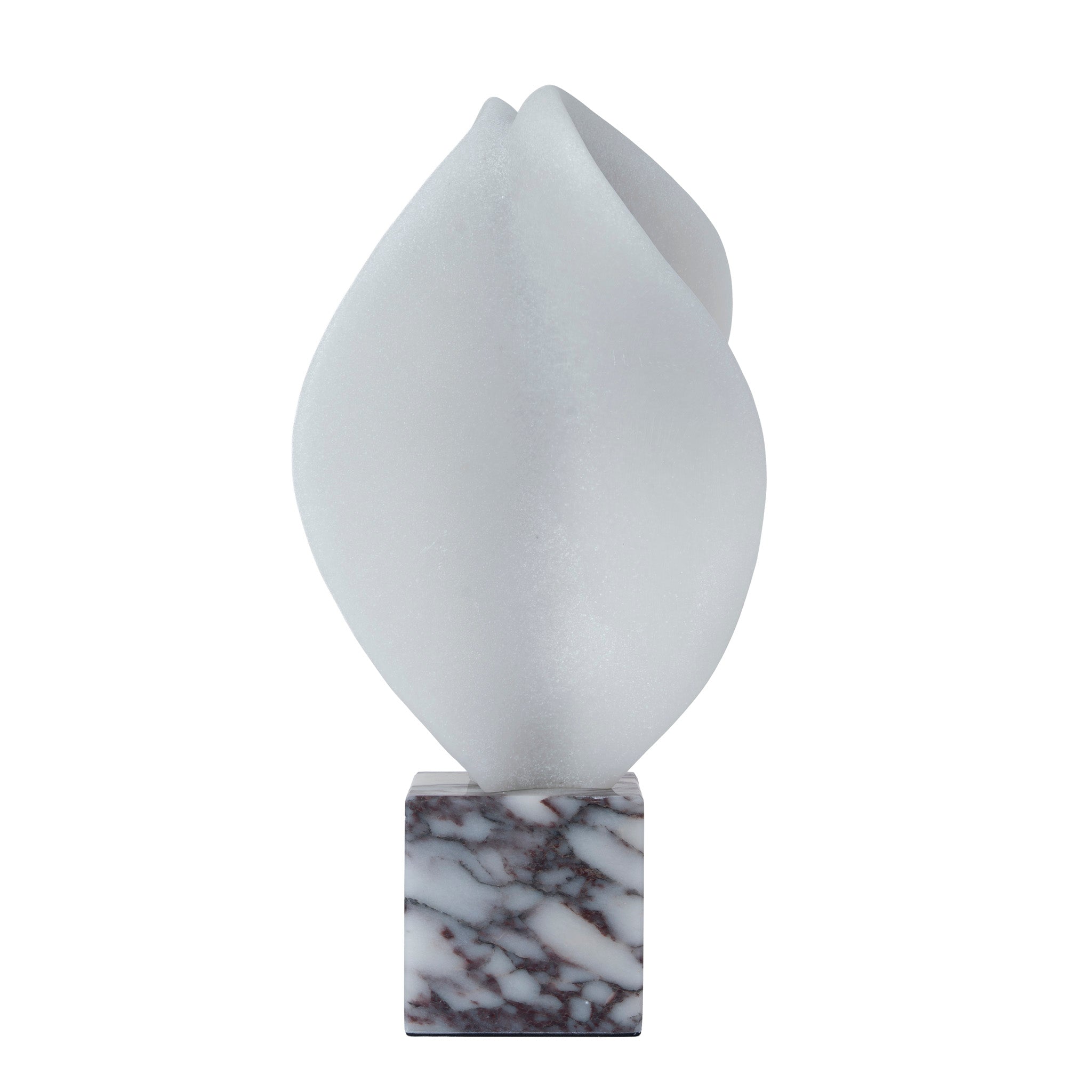Marisca Geometric Marble Sculpture - Bulgari White Homewares Kim-Core