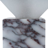 Marisca Geometric Marble Sculpture - Bulgari White Homewares Kim-Core