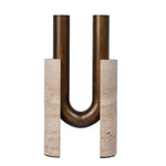 Cresca U-Shape Vase - Darkend Bronze Homewares Kim-Core