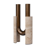 Cresca U-Shape Vase - Darkend Bronze Homewares Kim-Core