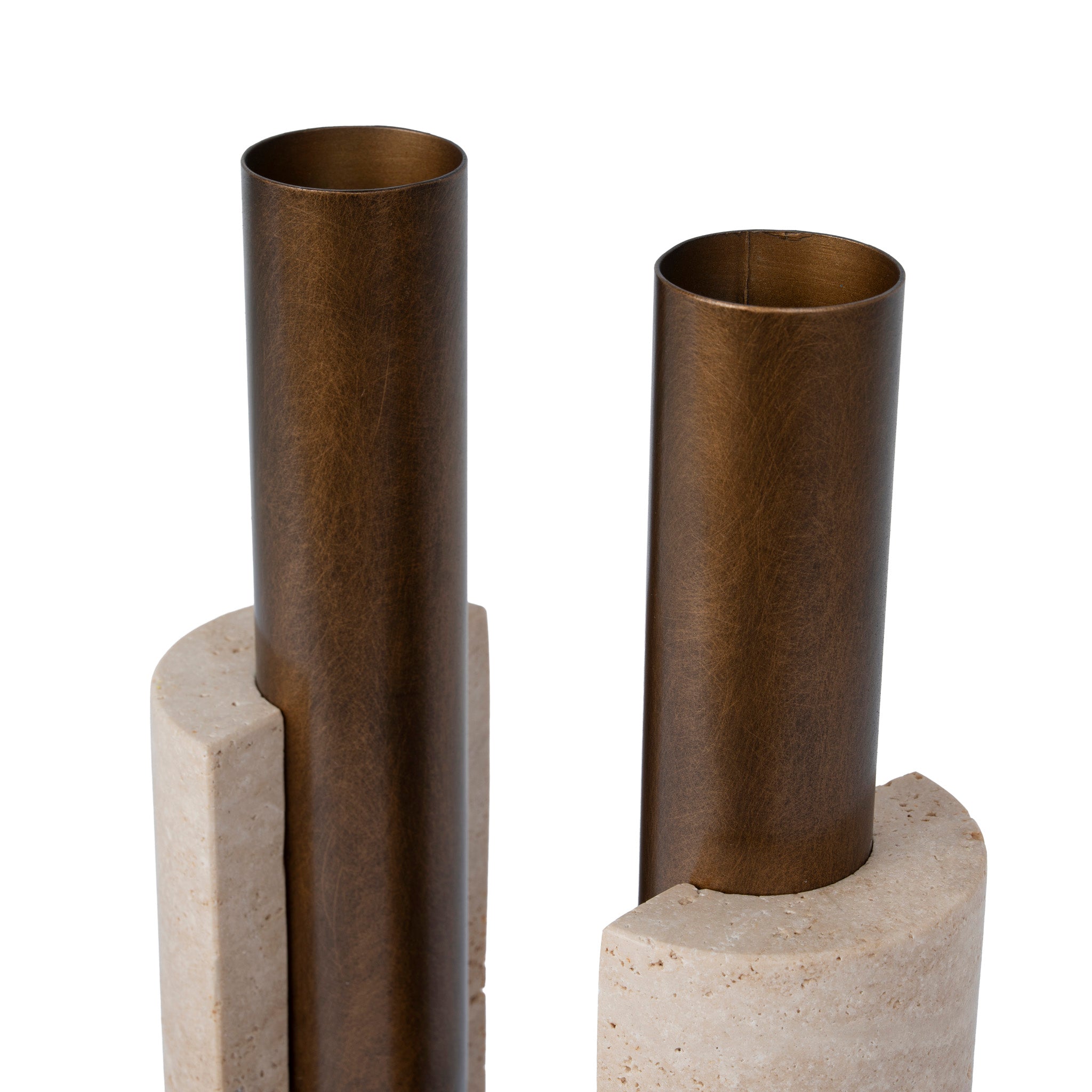 Cresca U-Shape Vase - Darkend Bronze Homewares Kim-Core