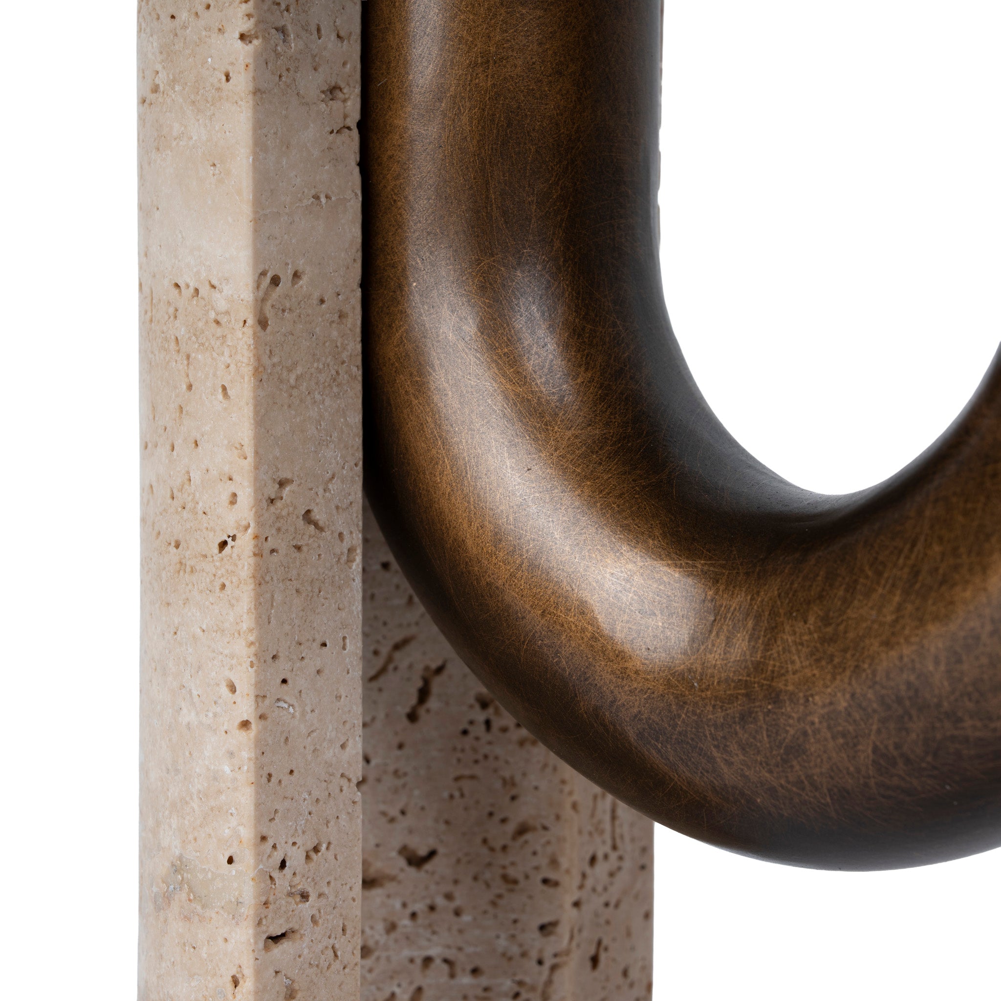 Cresca U-Shape Vase - Darkend Bronze Homewares Kim-Core