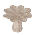 Paloma Petal-Shaped Travertine Vase - Beige Homewares Kim-Core