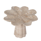 Paloma Petal-Shaped Travertine Vase - Beige Homewares Kim-Core