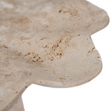 Paloma Petal-Shaped Travertine Vase - Beige Homewares Kim-Core