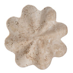 Paloma Petal-Shaped Travertine Vase - Beige Homewares Kim-Core