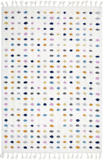 Madrid 150cm x 80cm Polka Dot Pattern Rug - Multi Colour Rugs UN Rugs-Local   