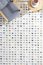 Madrid 400cm x 300cm Polka Dot Pattern Rug - Multi Colour Rugs UN Rugs-Local   