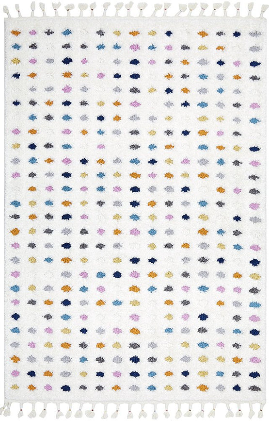 Madrid 150cm x 80cm Polka Dot Pattern Rug - Multi Colour Rugs UN Rugs-Local   