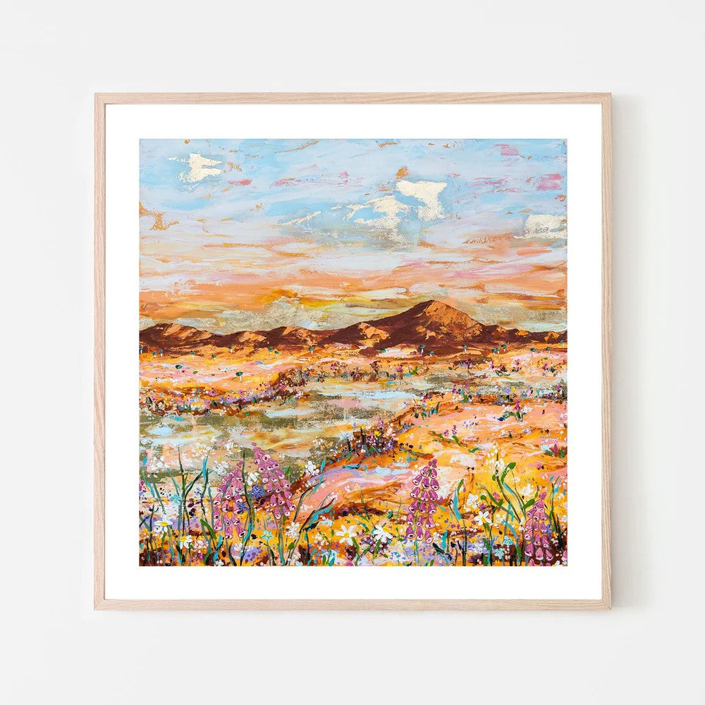 A Moment Of Magic, By Elle Pervez Wall Art Gioia-Local 50x50cm Framed Poster Black