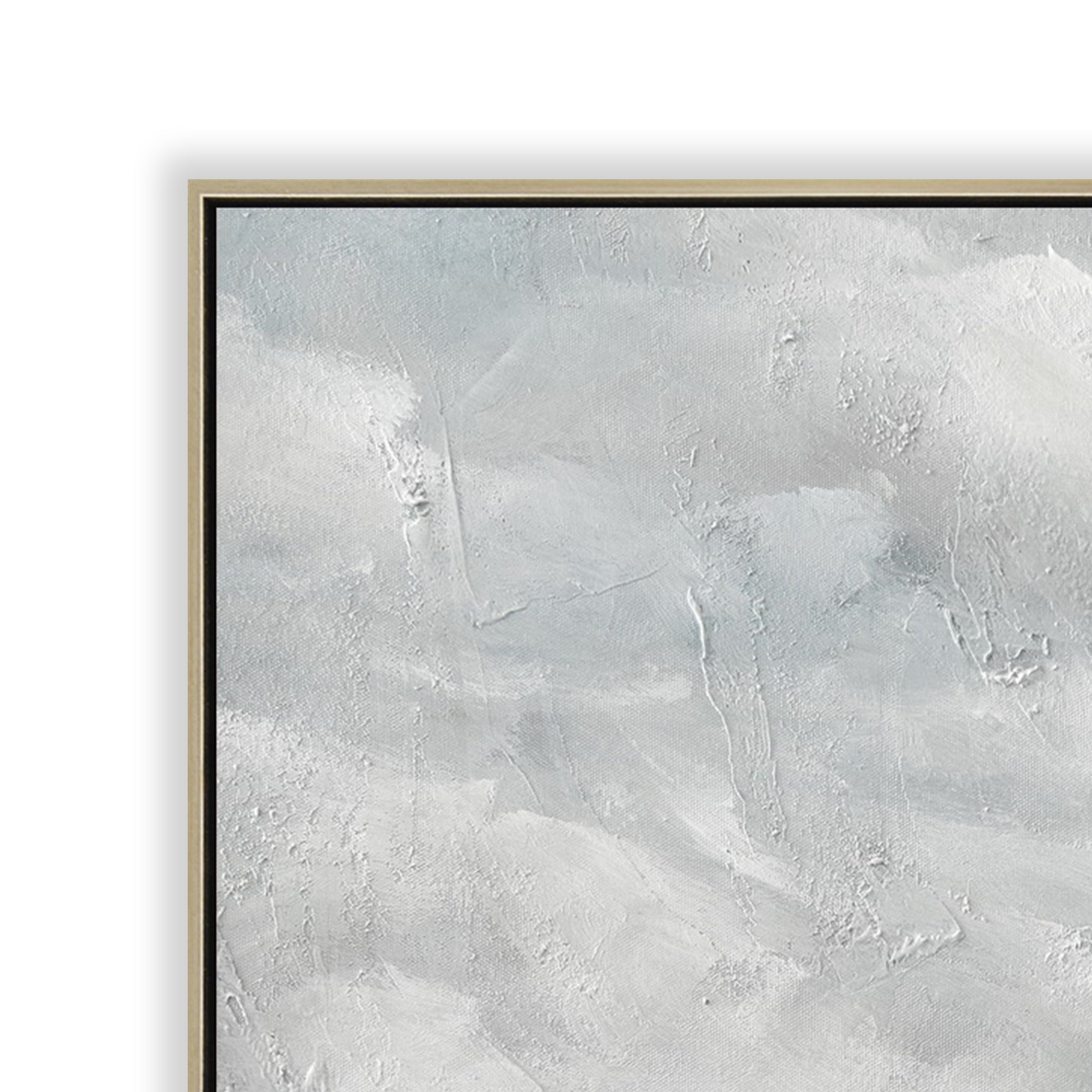 Grazia Verde 80 x 120cm Framed Canvas - Natural Wall Art Cloud-Core