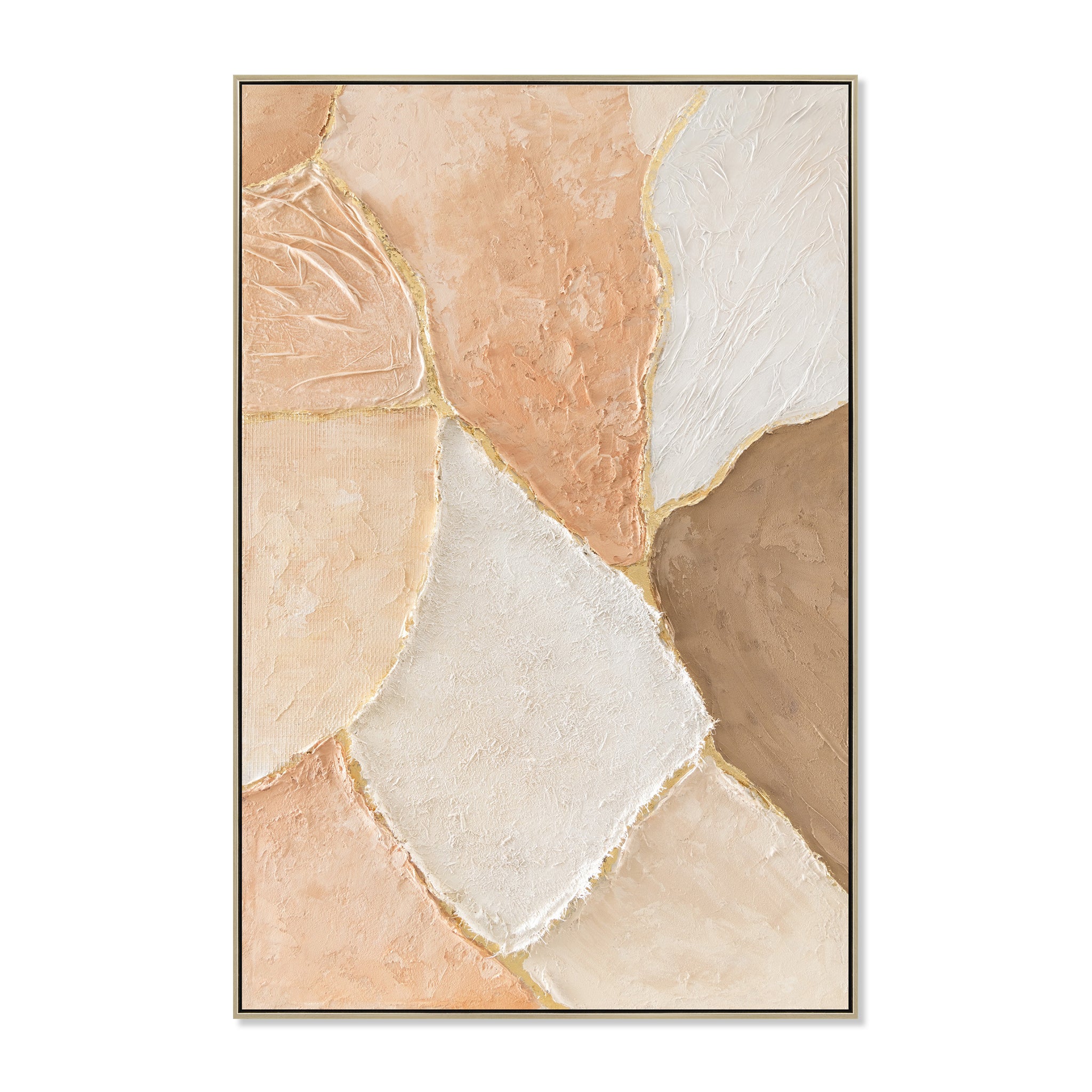 Terra Poema 80 x 120cm Framed Canvas - Natural Wall Art Cloud-Core