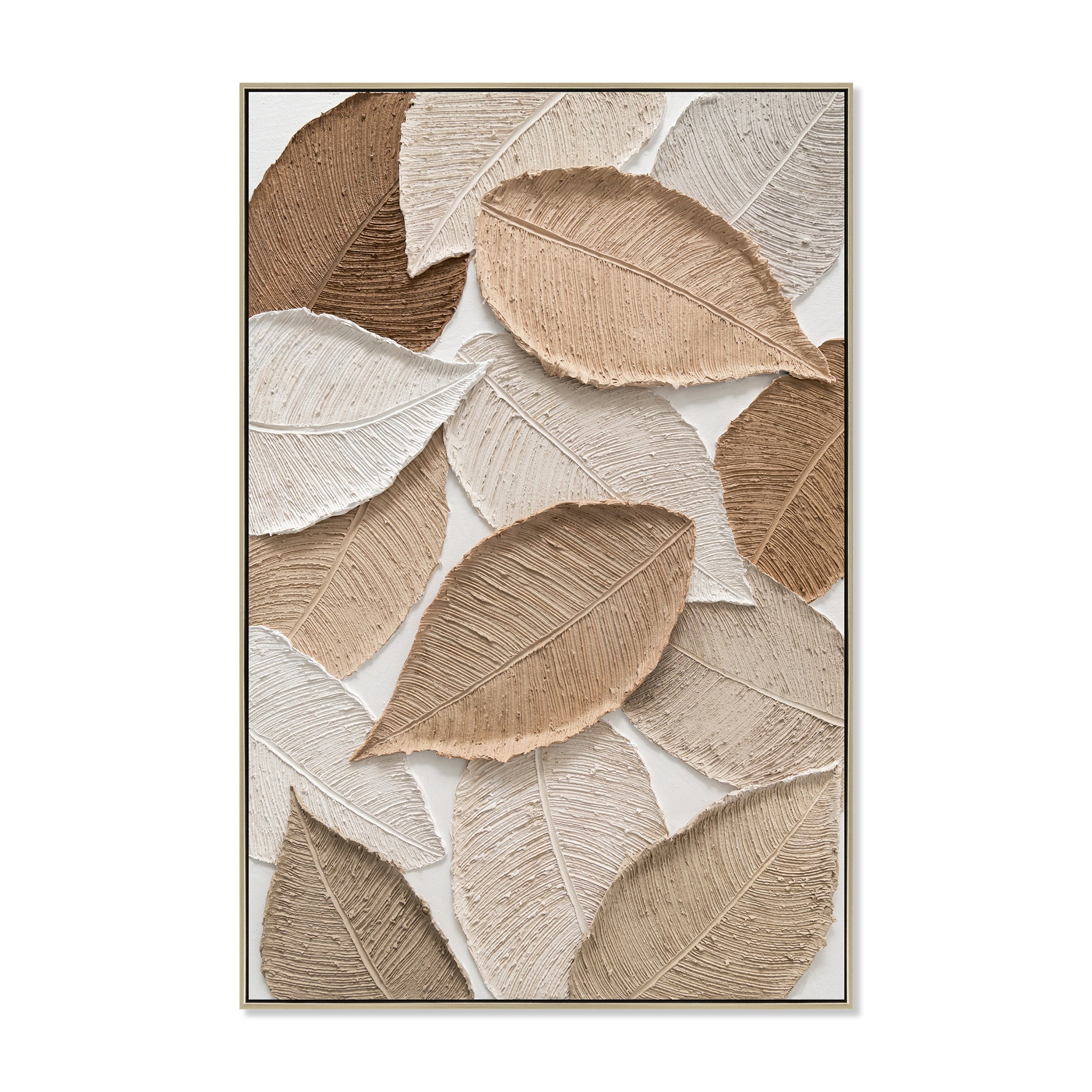 Leafeon 80 x 120cm Framed Canvas - Natural Wall Art Cloud-Core