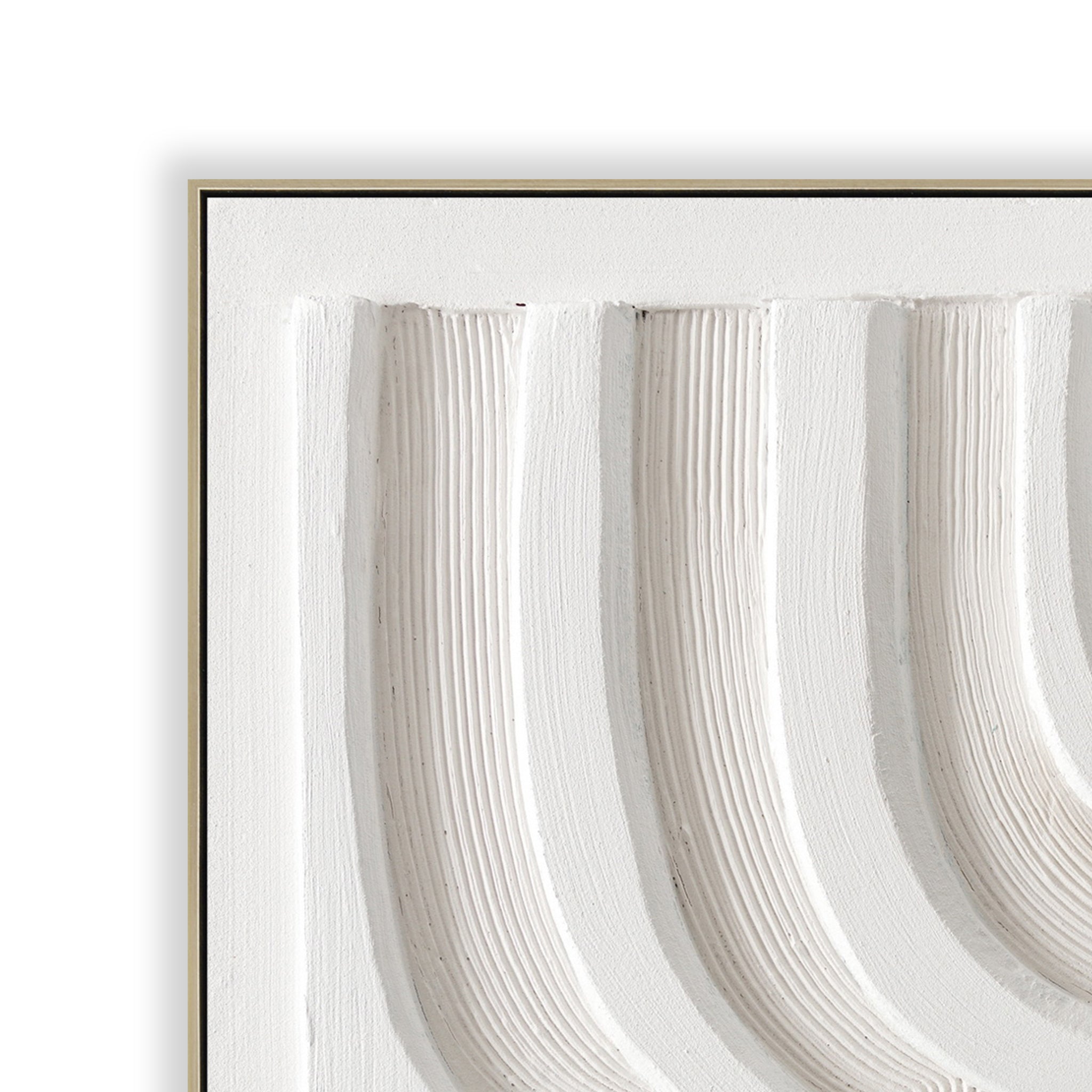 Lumo Arc 80 x 80cm Framed Canvas - Natural Wall Art Cloud-Core