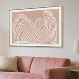 Lady Josephine 80 x 60cm Framed Canvas - Natural Wall Art Cloud-Core