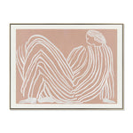 Lady Josephine 80 x 60cm Framed Canvas - Natural Wall Art Cloud-Core