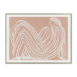 Lady Josephine 80 x 60cm Framed Canvas - Natural Wall Art Cloud-Core