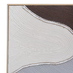 Ex Display - Terra Contour 120 x 90cm Framed Canvas - Natural Wall Art Cloud-Core