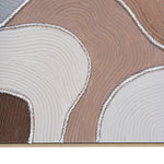 Ex Display - Terra Contour 120 x 90cm Framed Canvas - Natural Wall Art Cloud-Core