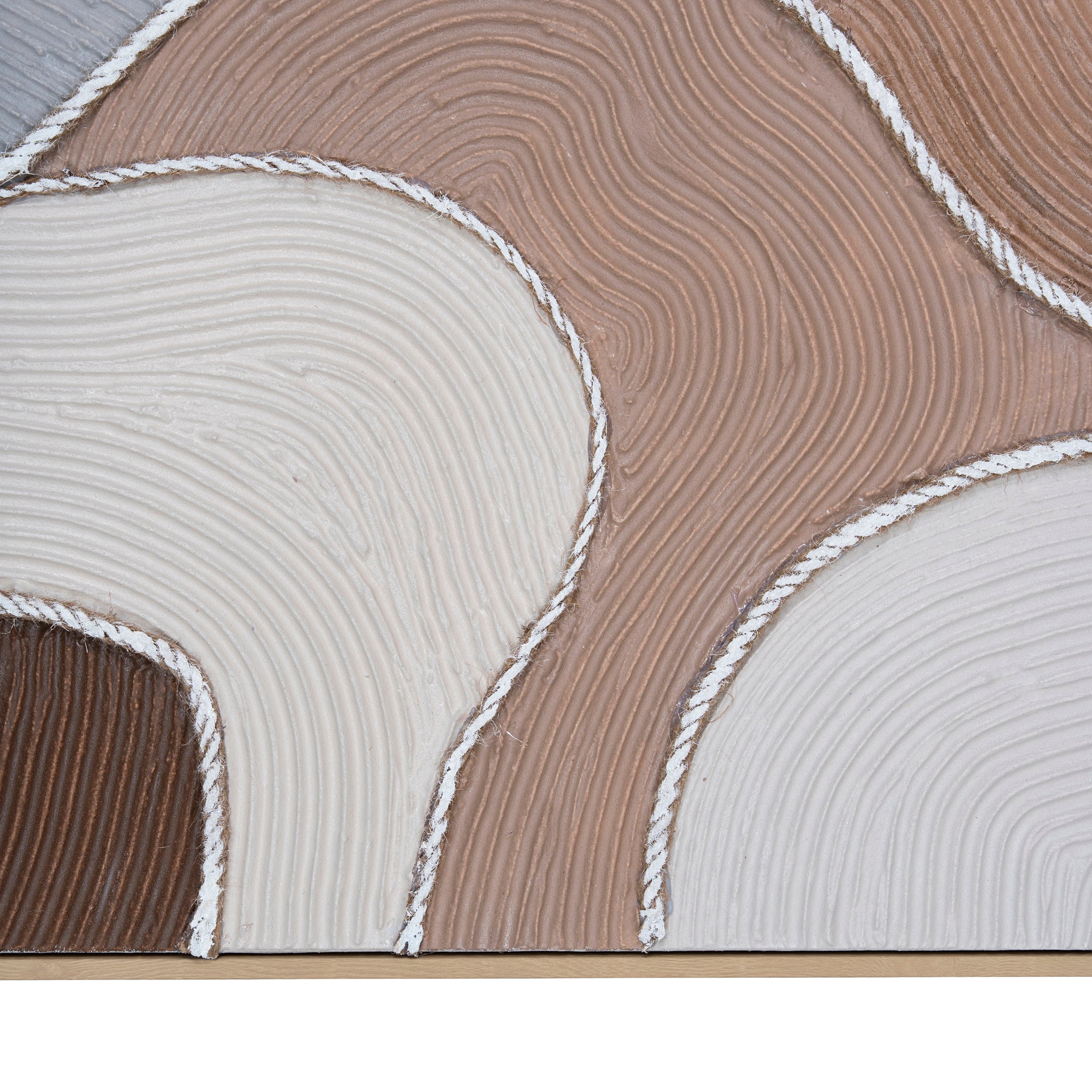 Ex Display - Terra Contour 120 x 90cm Framed Canvas - Natural Wall Art Cloud-Core