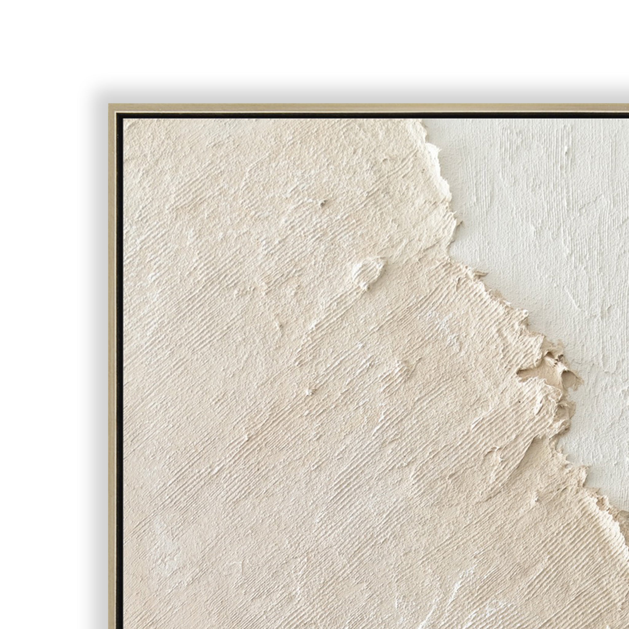 Caldera 80 x 120cm Framed Canvas - Natural Wall Art Cloud-Core