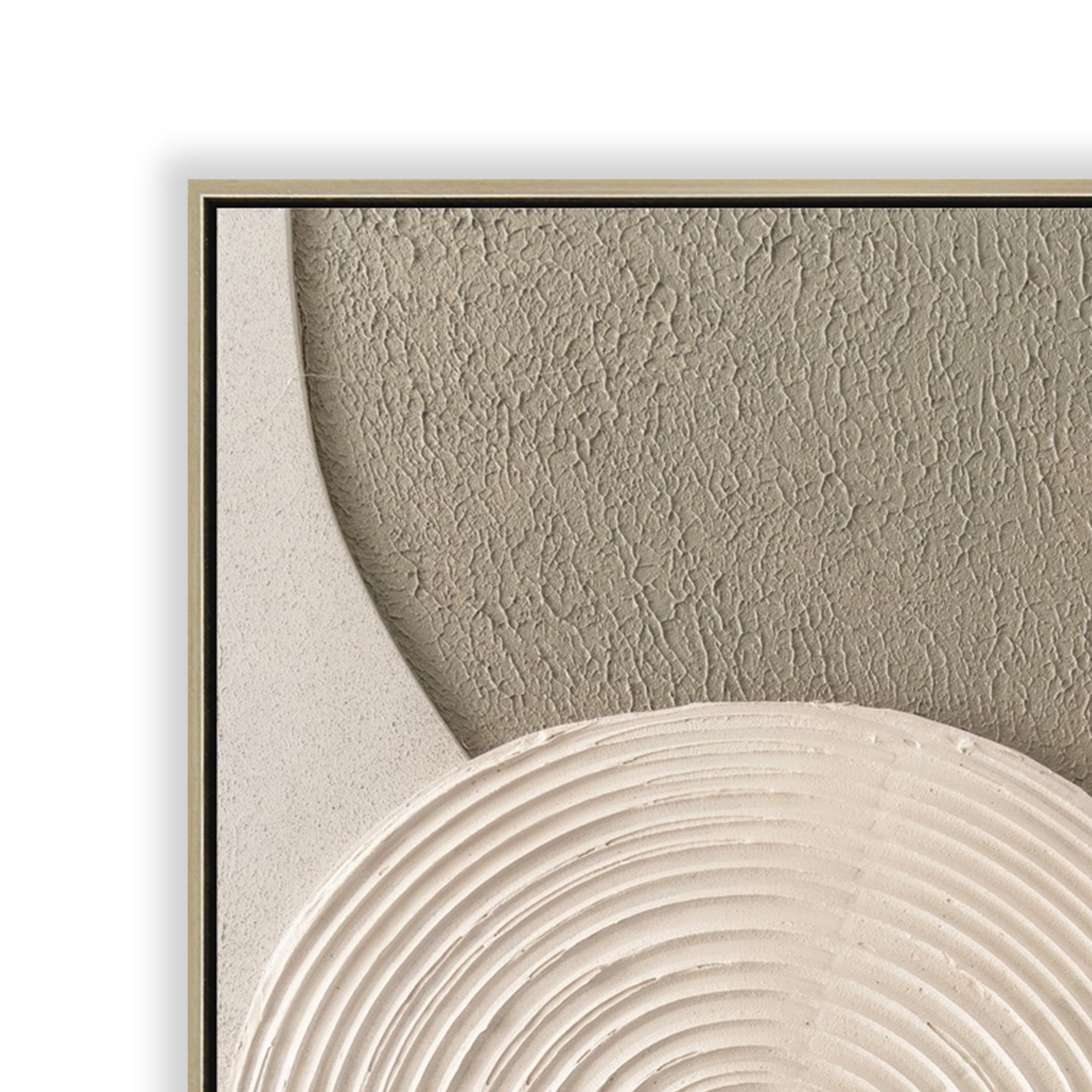 Brunel 60 x 90cm Framed Canvas - Natural Wall Art Cloud-Core