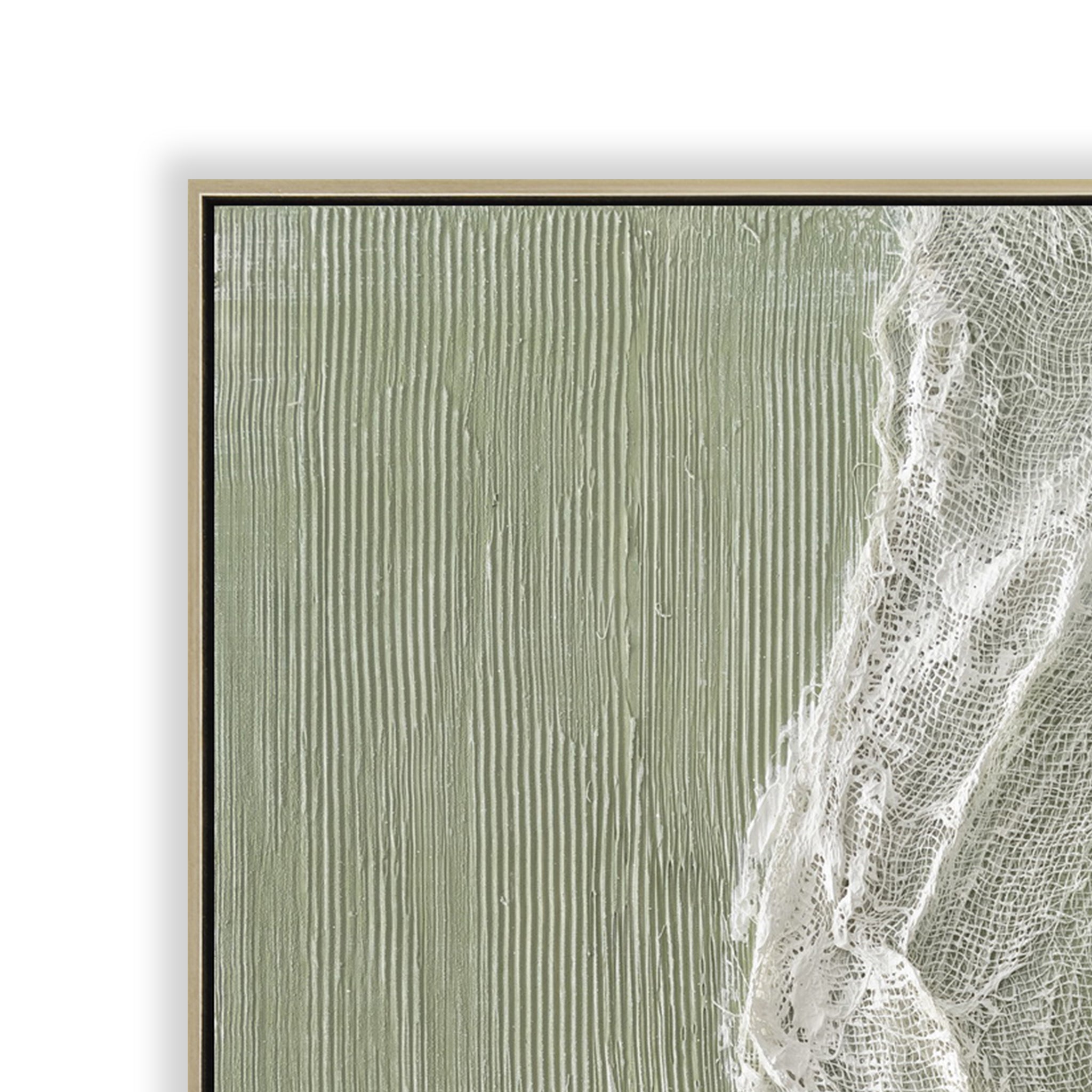 Verdelle Wave 80 x 100cm Framed Canvas - Natural Wall Art Cloud-Core