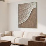 Ondelle 80 x 100cm Framed Canvas - Natural Wall Art Cloud-Core