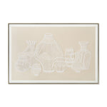 Sculptura 120 x 80cm Framed Canvas - Natural Wall Art Cloud-Core
