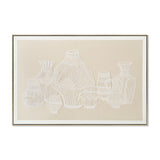 Sculptura 120 x 80cm Framed Canvas - Natural Wall Art Cloud-Core