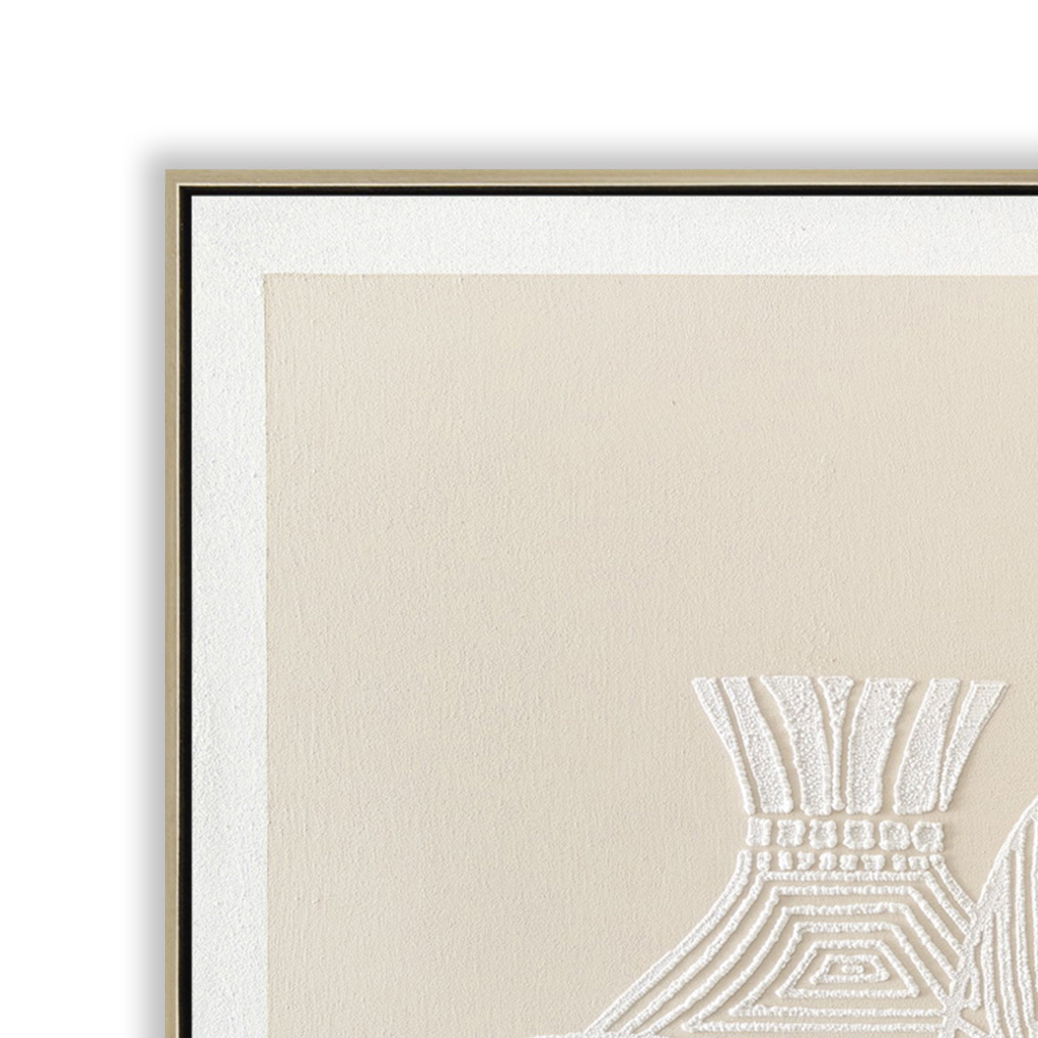 Sculptura 120 x 80cm Framed Canvas - Natural Wall Art Cloud-Core