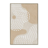 Solune 80 x 120cm Framed Canvas - Natural Wall Art Cloud-Core