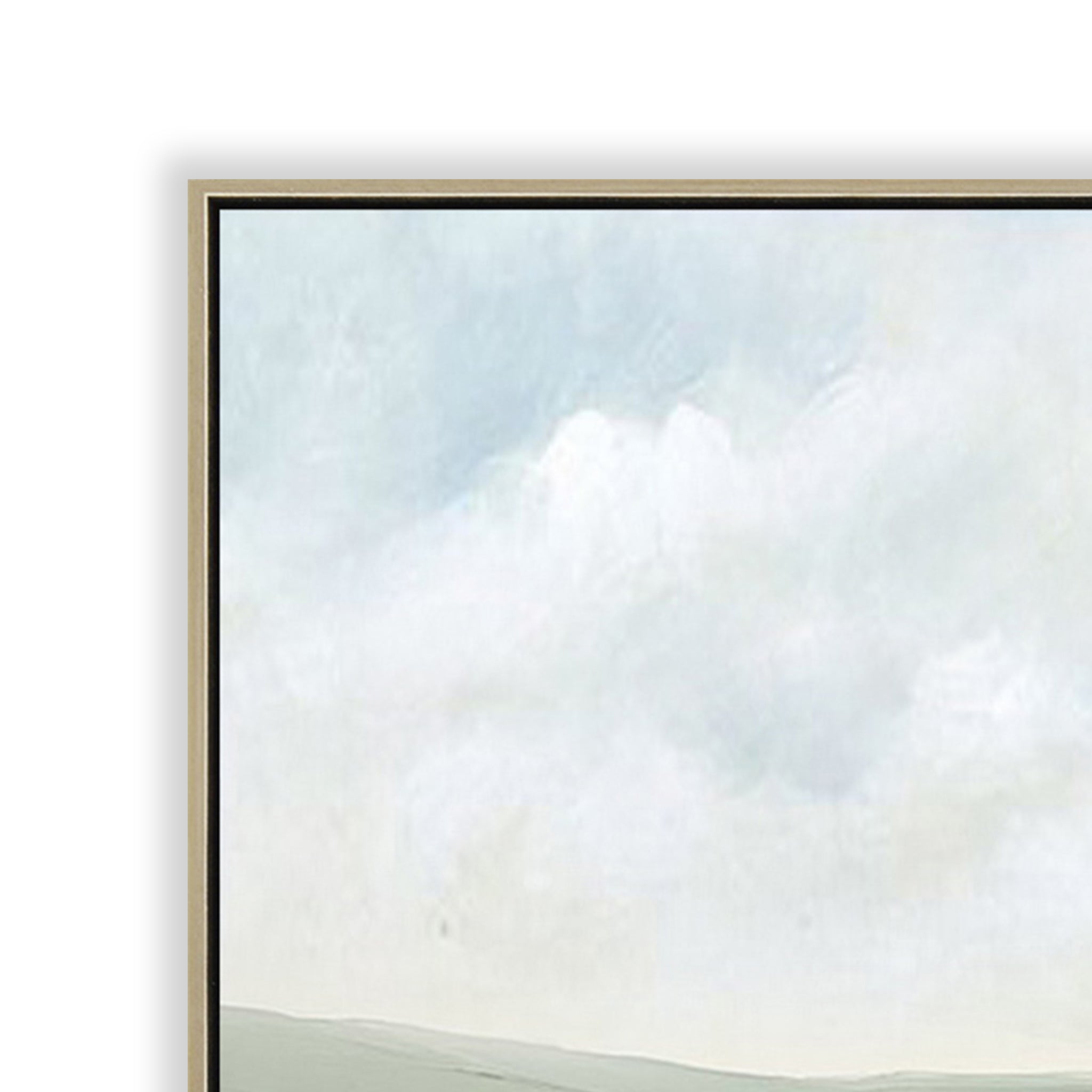 Valaine 120 x 80cm Framed Canvas - Natural Wall Art Cloud-Core