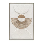 Yin & Yang Style A 80 x 120cm Framed Canvas - Natural Wall Art Cloud-Core