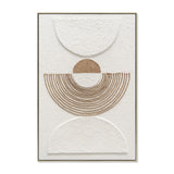 Yin & Yang Style A 80 x 120cm Framed Canvas - Natural Wall Art Cloud-Core