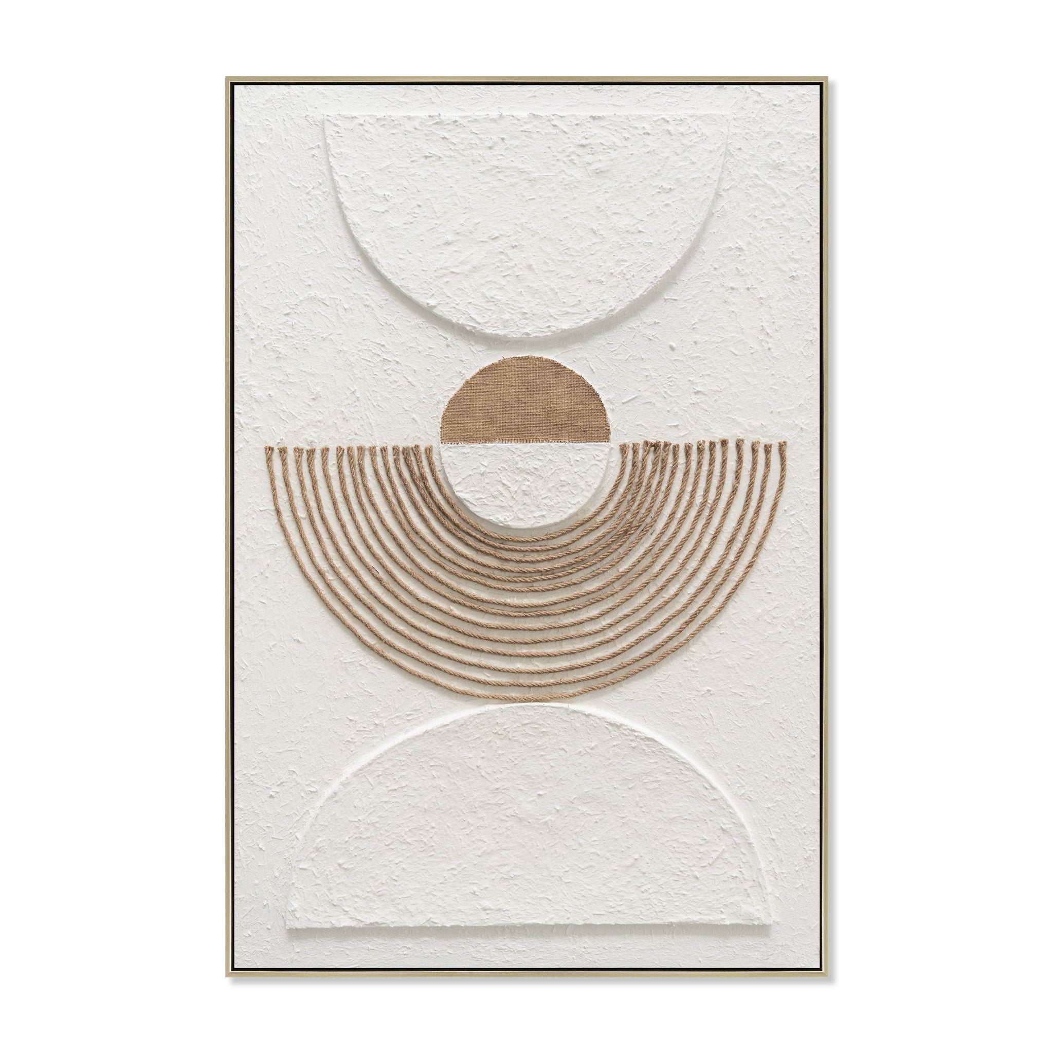 Yin & Yang Style A 80 x 120cm Framed Canvas - Natural Wall Art Cloud-Core