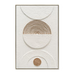 Yin & Yang Style B 80 x 120cm Framed Canvas - Natural Wall Art Cloud-Core