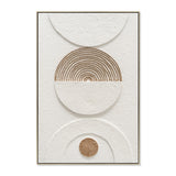 Yin & Yang Style B 80 x 120cm Framed Canvas - Natural Wall Art Cloud-Core