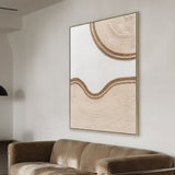 Lina Style A 60 x 90cm Framed Canvas - Natural Wall Art Cloud-Core