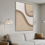 Lina Style B 60 x 90cm Framed Canvas - Natural Wall Art Cloud-Core