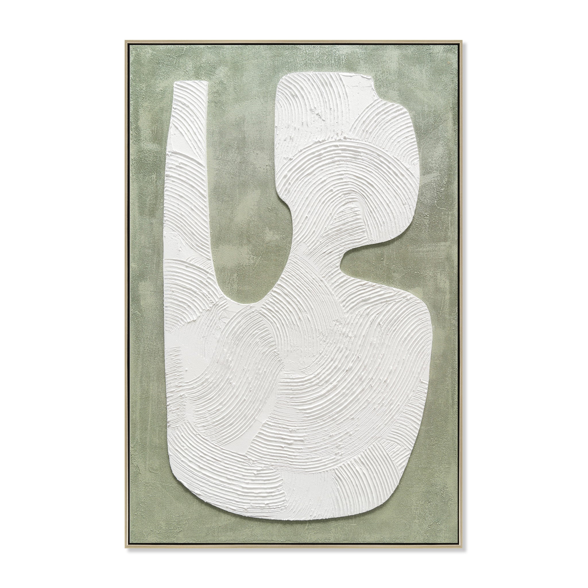 Sano 80 x 120cm Framed Canvas - Natural Wall Art Cloud-Core