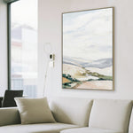 Calvia 80 x 120cm Framed Canvas - Natural Wall Art Cloud-Core