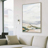 Calvia 80 x 120cm Framed Canvas - Natural Wall Art Cloud-Core